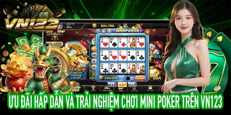 Bàn Poker với các quân bài và chip cược.